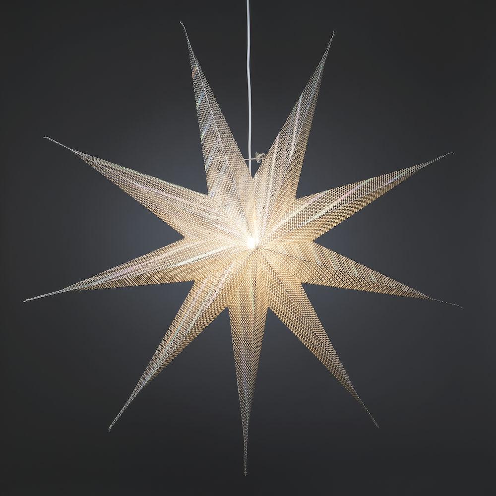 Julestjerne - indendørs julelys - 1 pære - 115 x 115 cm - varm hvid - E14