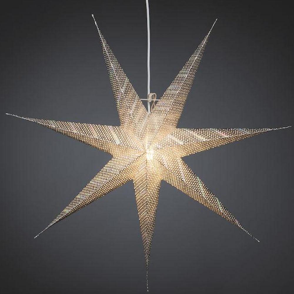 Julestjerne - indendørs julelys - 1 pære - 78 x 78 cm - varm hvid - E14