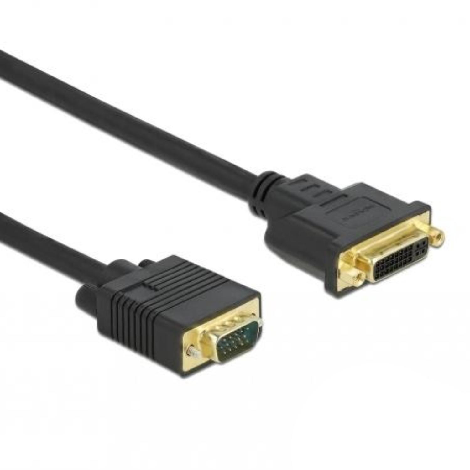 Delock Kabel DVI 24+5 Hun til VGA Stik 3 m - Delock