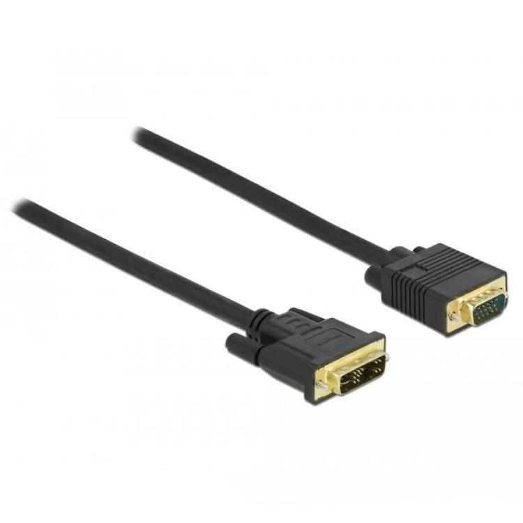 Delock Kabel DVI 12+5 Stik til VGA Stik 2 m - Delock