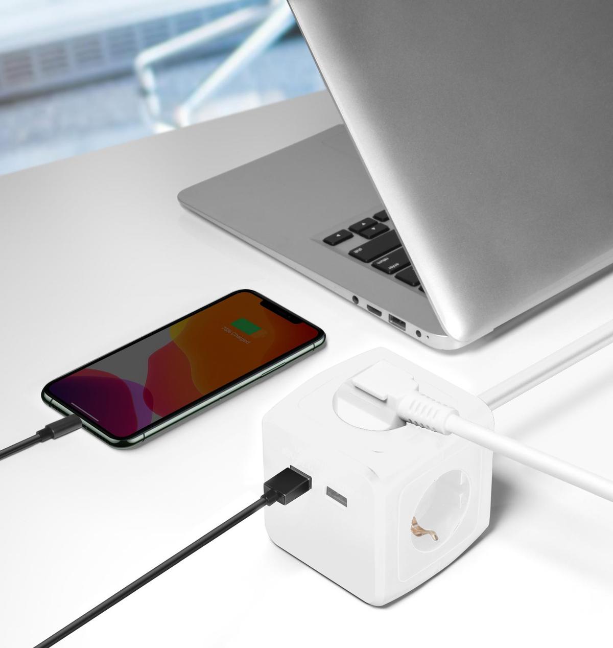 Stikdåse med USB