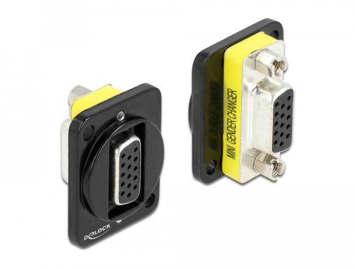 Delock D-Type Modul VGA 15 Pin Hun til Hun - Delock