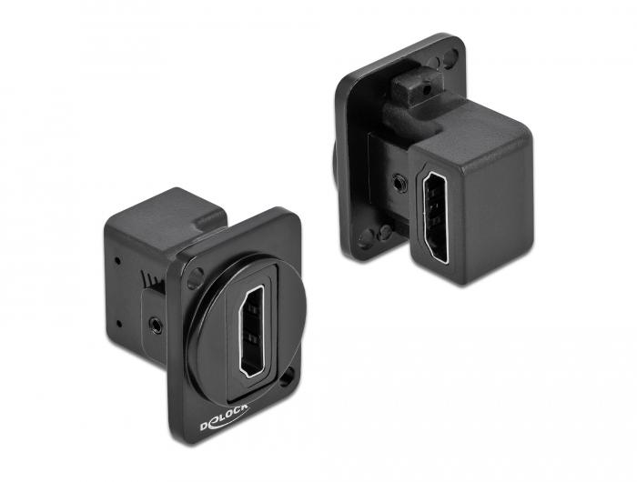 Delock D-type modul HDMI-A 90 vinklet stik til stik - Delock