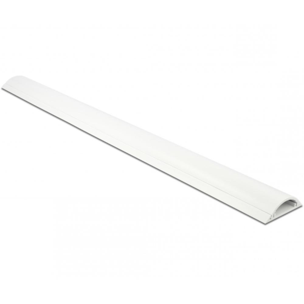 Kabelkanal 50 x 12 mm – selvklæbende PVC – hvid genanvendelig