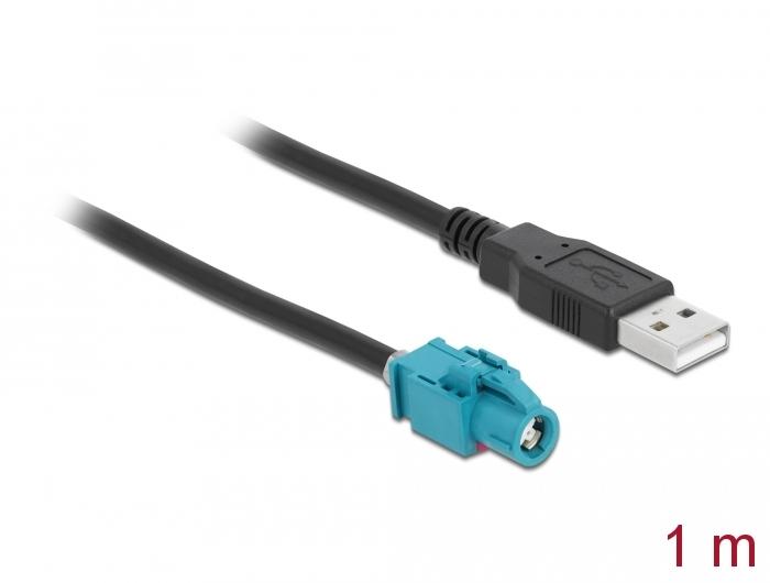 Delock Kabel HSD Z Stikkontakt til USB 2.0 Type-A Stik 1 m - Delock