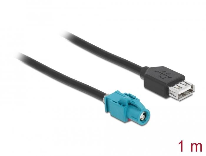 Delock Kabel HSD Z Stikkontakt til USB 2.0 Type-A Stik 1 m - Delock