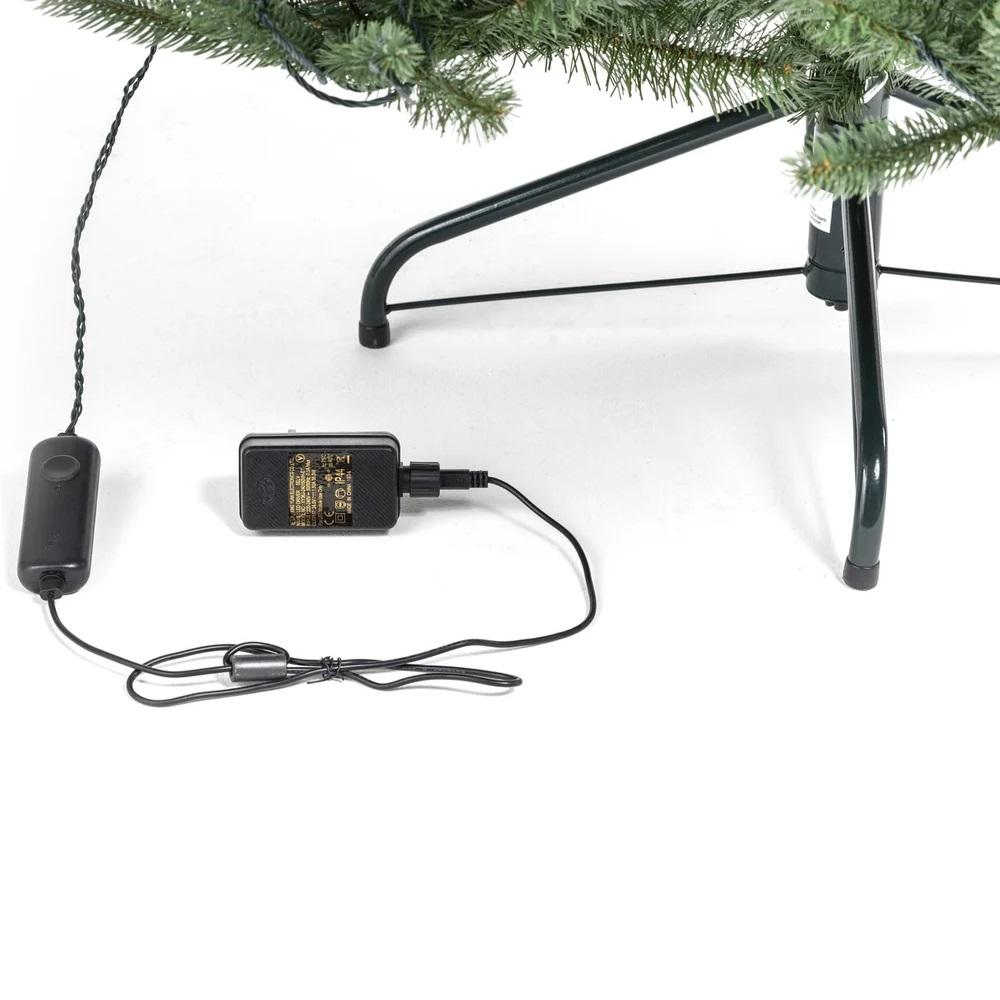 Twinkly juletræ - led julelys indendørs - 250 lys - 1,5 m x 91 cm - grøn