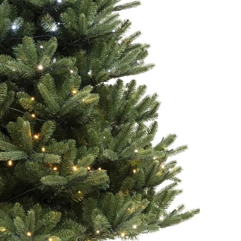 Twinkly juletræ - led julelys indendørs - 250 lys - 1,5 m x 91 cm - grøn