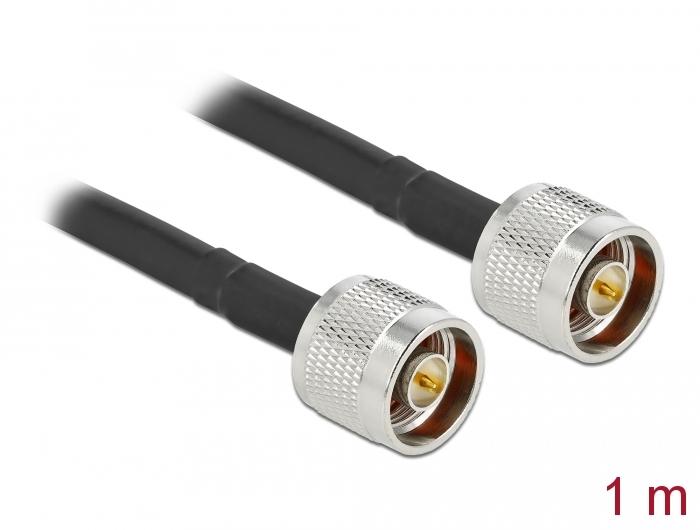 Delock Antennekabel N-stik til N-stik LMR/CFD300 1 m med lavt tab - Delock