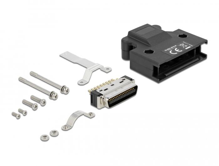 Delock MDR Stik 36-ben Loddekontakt med Kabinet - Delock