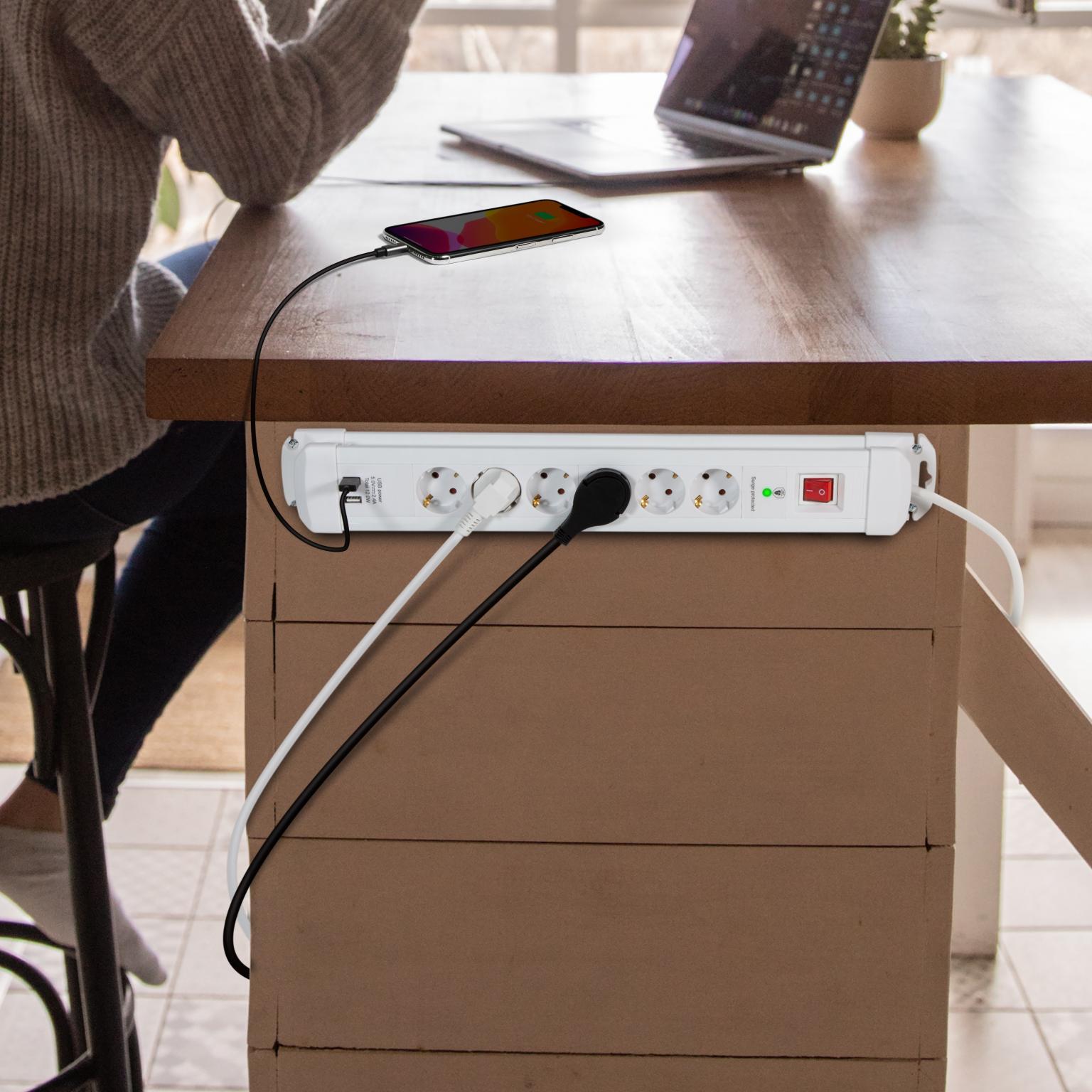 USB A-oplader - Allteq