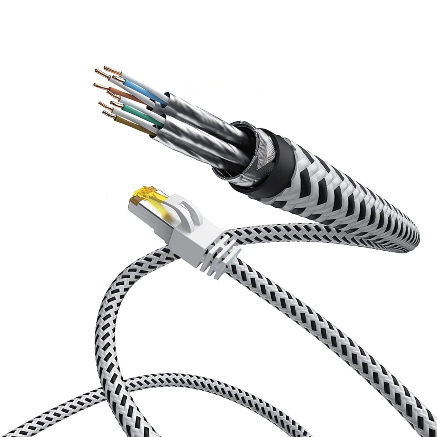 F/FTP Cat 7-kabel - Hvid - Allteq