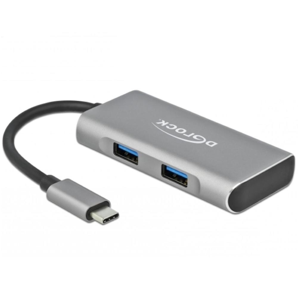 USB A + C hub - Delock