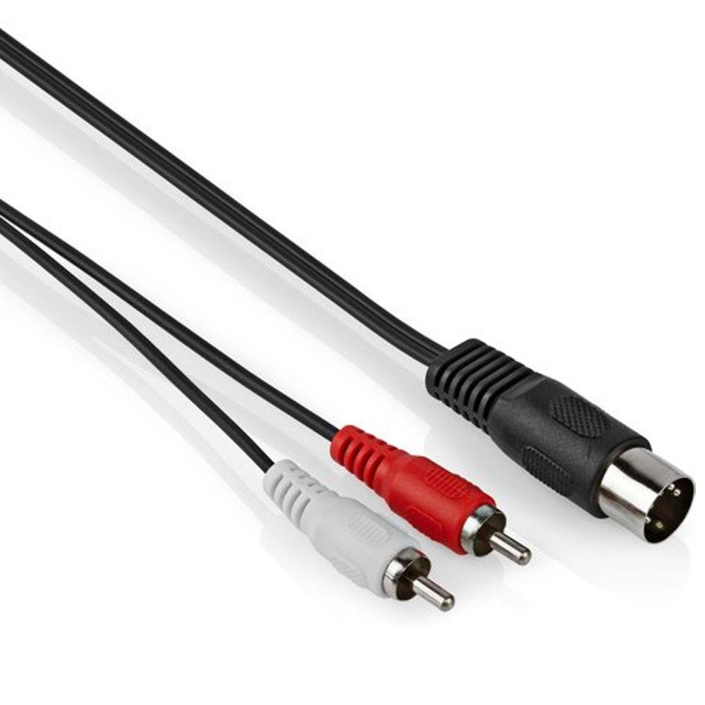 DIN til RCA audiokabel - Allteq
