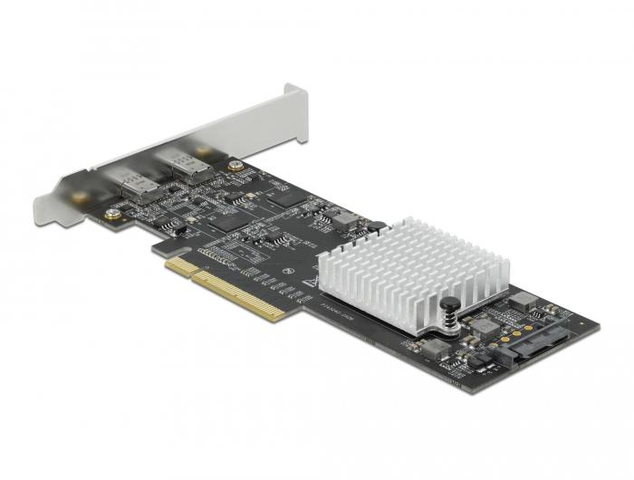 Delock PCI Express x8 kort til 2 x eksterne SuperSpeed USB 20 Gbps (USB 3.2 - Delock