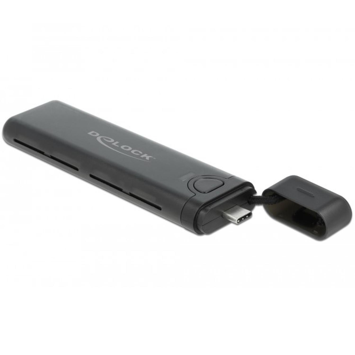 Delock Eksternt USB Type-C™ Combo-Kabinet til M.2 NVMe PCIe eller SATA - Delock
