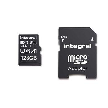 MicroSDXC / SD hukommelseskort 128 GB - Integral