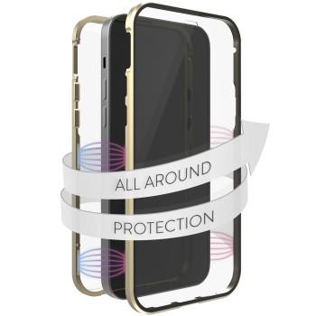 360 Glasafskærmning til Apple iPhone 12/12 Pro, guld - White Diamonds