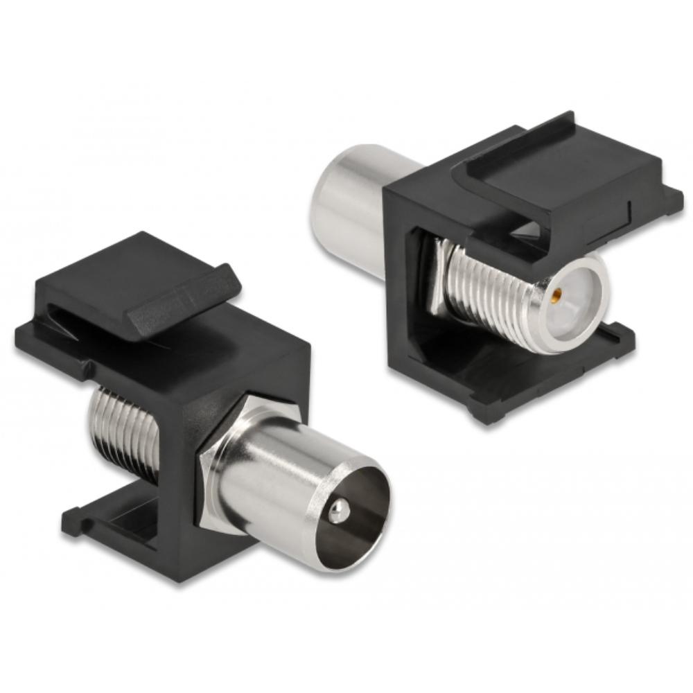 Delock Keystone Modul IEC Stik > F-stik sort