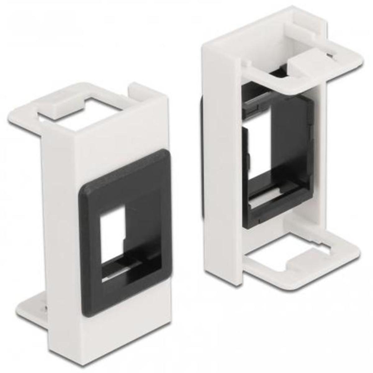 Delock Easy 45 Modul Keystone-holder 22,5 x 45 mm, hvid/sort
