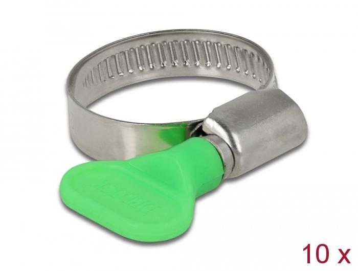 Delock slangeklemme med vingemøtrik 22 - 32 mm 10 stk - Delock