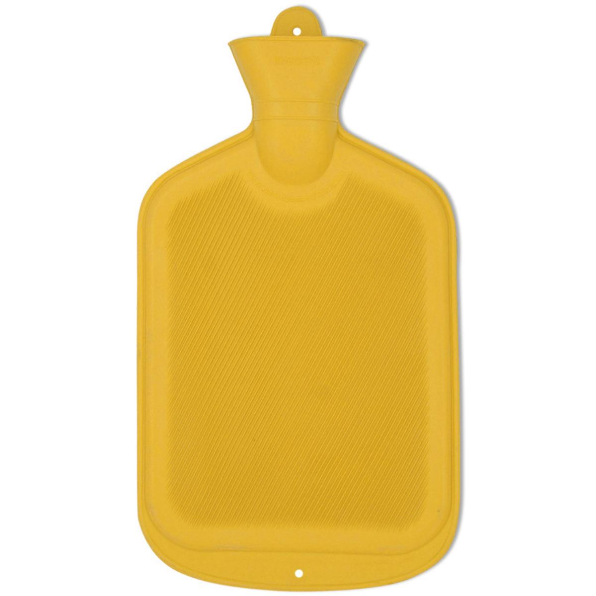 Varmtvandsflaske i gummi - gul