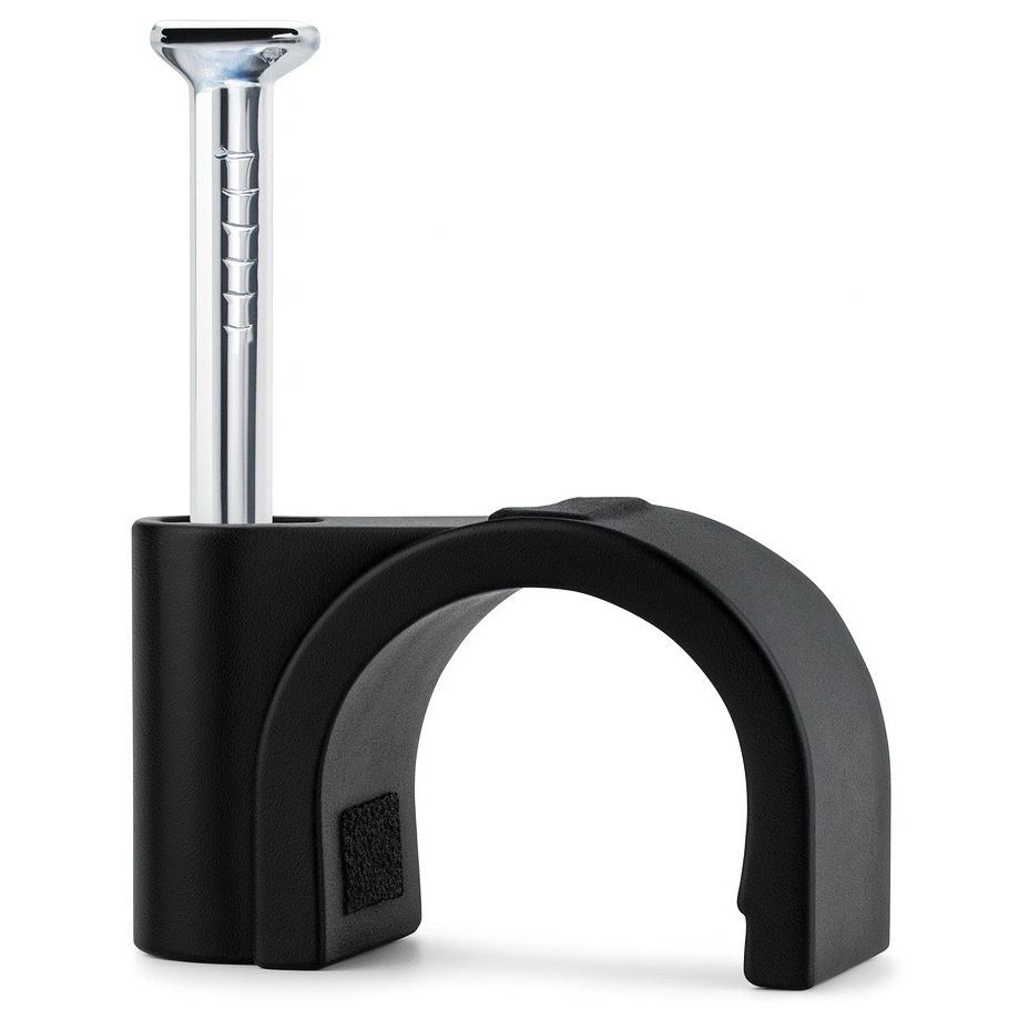 Kabelclips 7 mm sort -100 stk.