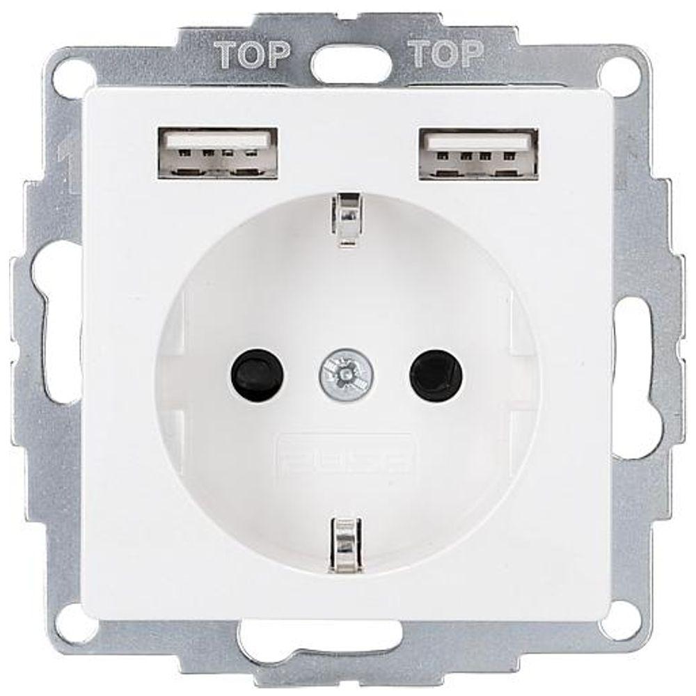 USB A indbygningskontakt - 2USB