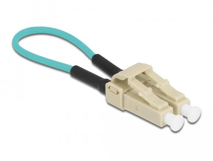 Delock LWL Loopback Adapter LC / OM3 Multimode beige - Delock
