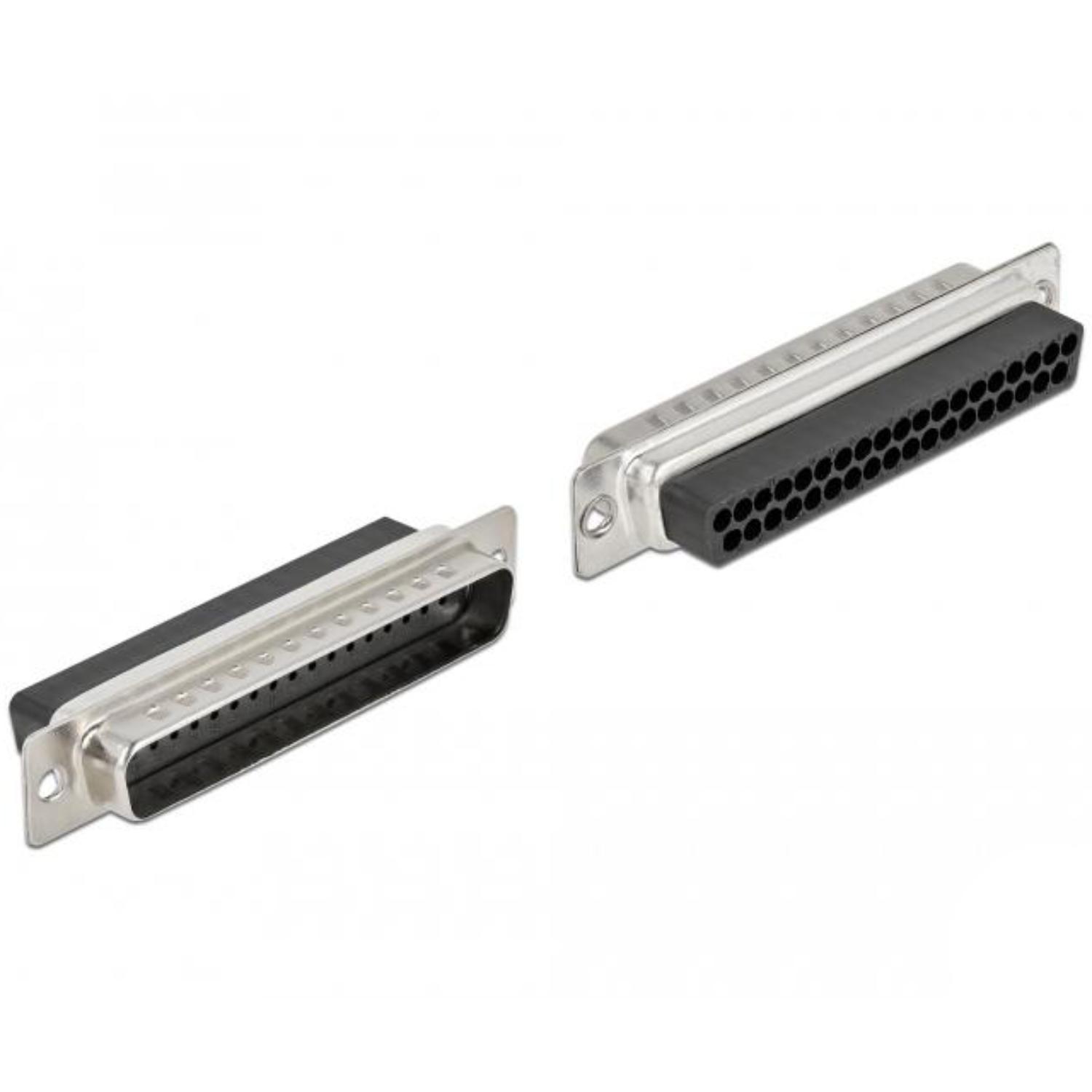 Delock D-Sub 37-polet krympeforbindelse, metal, 2 stk - Delock