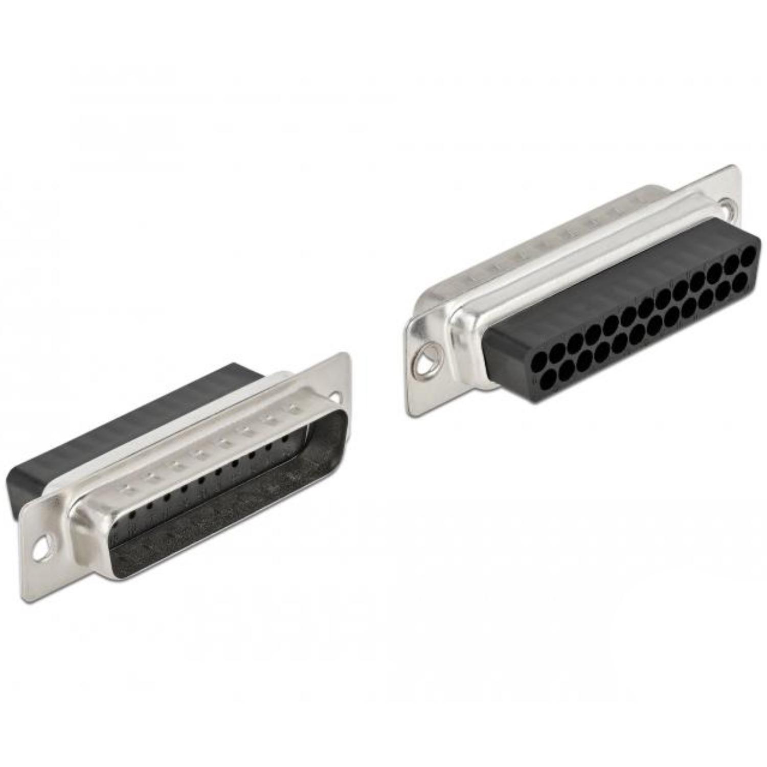 Delock D-Sub 25-polet krympeforbindelse, Metal, 4 stk - Delock