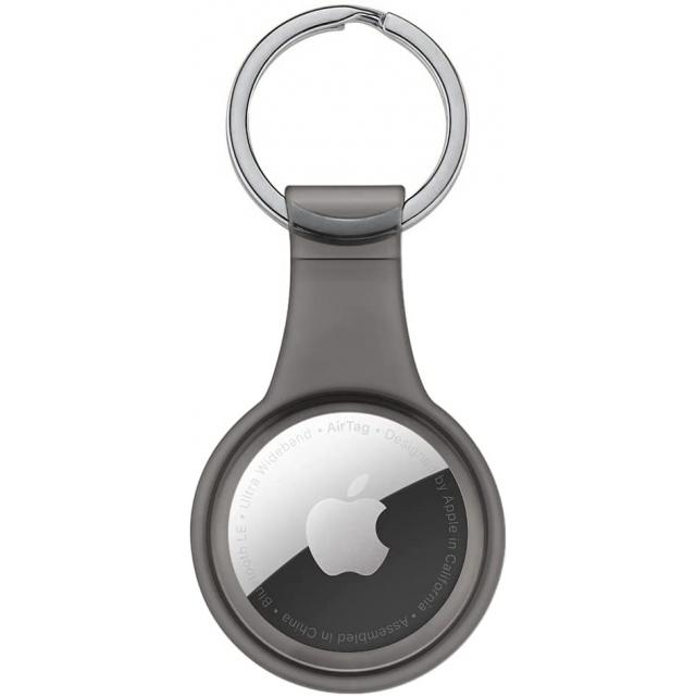 Apple AirTag nøglering - gennemsigtig sort