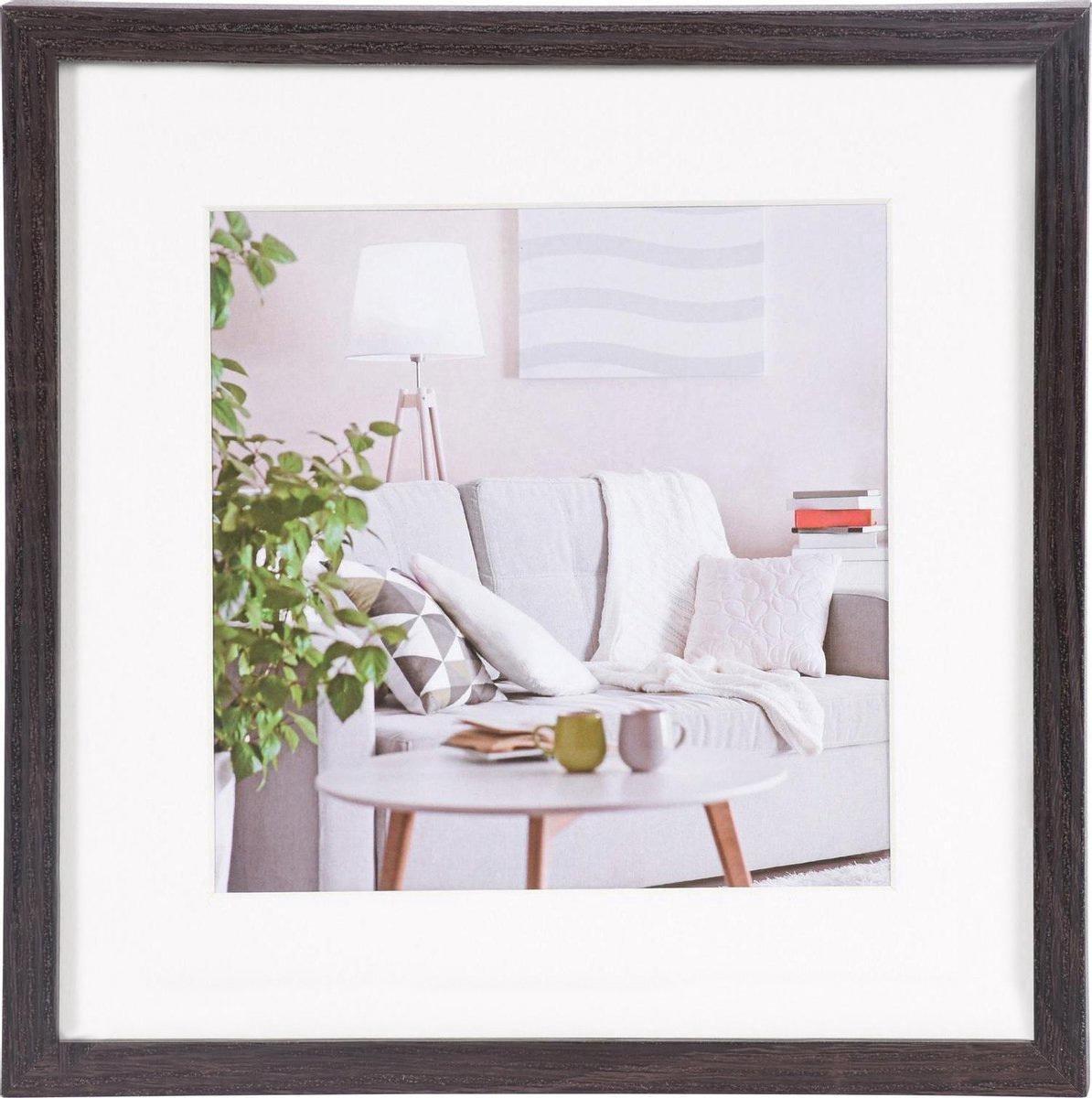 Fotoramme Moderne - 60x60cm - Mørkebrun