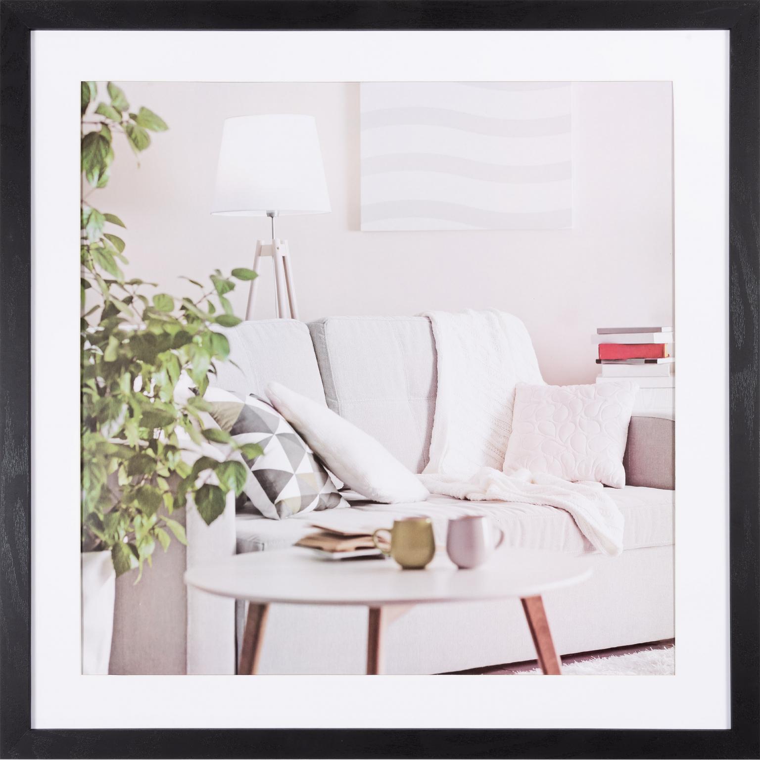 Fotoramme Moderne - 70x70cm - Sort