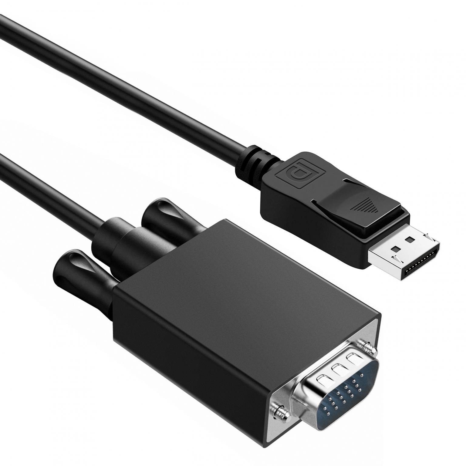 DisplayPort til VGA-kabel - Allteq