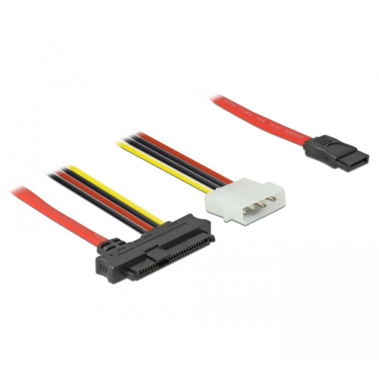 SAS-kabel SATA til SFF-8482 med strømstik