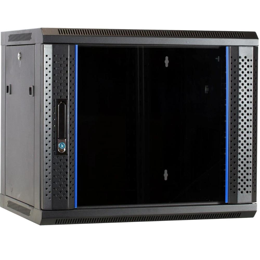 9U Serverkabinet 19 tommer 600x450x500mm (BxDxH) Patchkabinet Vægkonsol Datakabinet