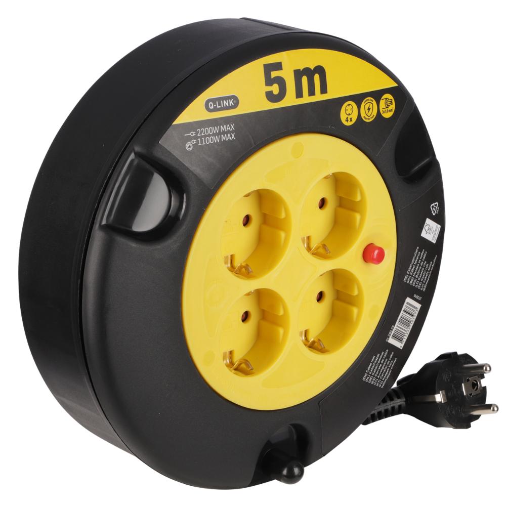 Kabeltromle - 5 meter - Q-LINK