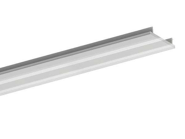 PMMA-DIFFUSER TIL RUNDPROFILER 'ALU-EXPOXY' - 2 m - TRANSPARENT - LEDsON