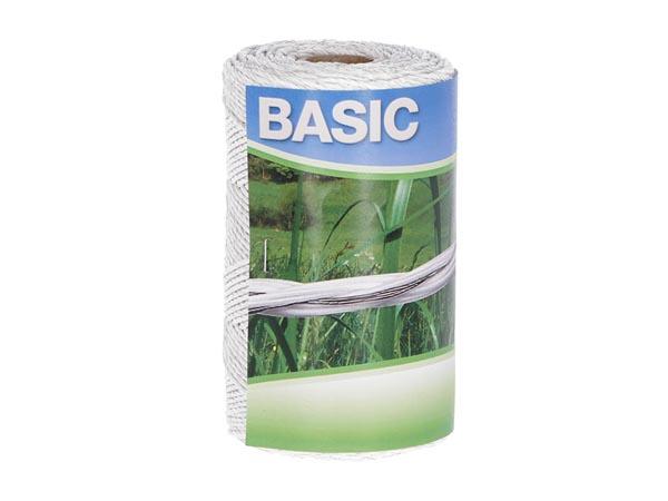 Basis-Eltrådshegn, hvid, 250m, 3 x 0,16 Niro - Corral