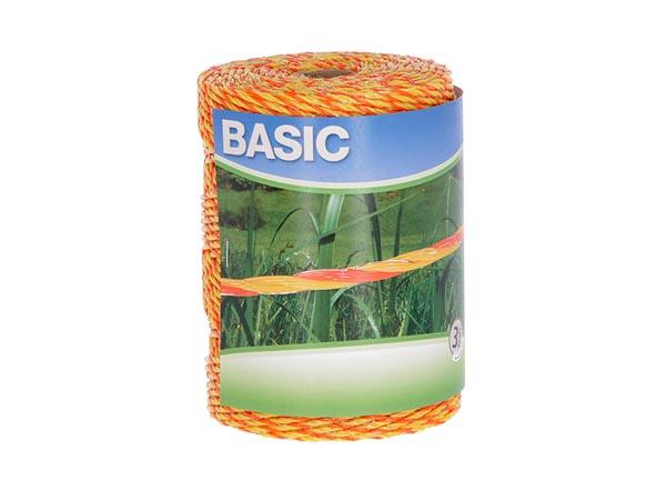 Basic Classe litze, gul/orange 250m, 3x 0,20 Niro - Corral