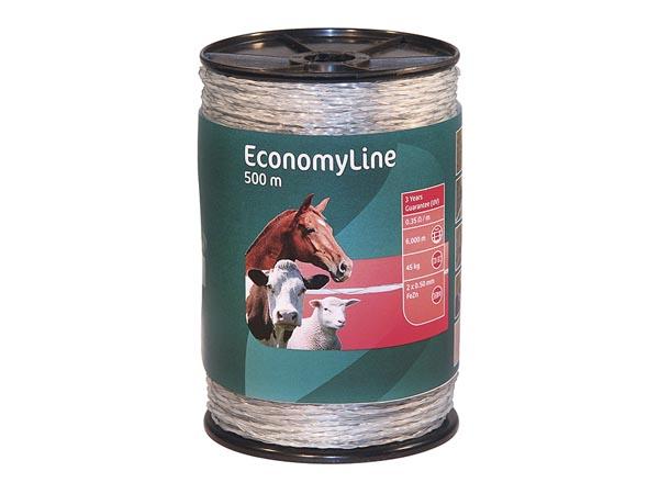 EconomyLine monodråd 500 m, transparent, 2 x 0,5 mm - Corral
