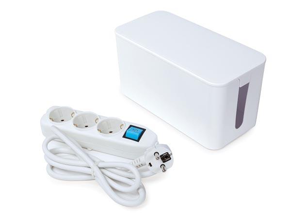 3-voudig Stikdåse med kabelbox - SCHUKO - Perel