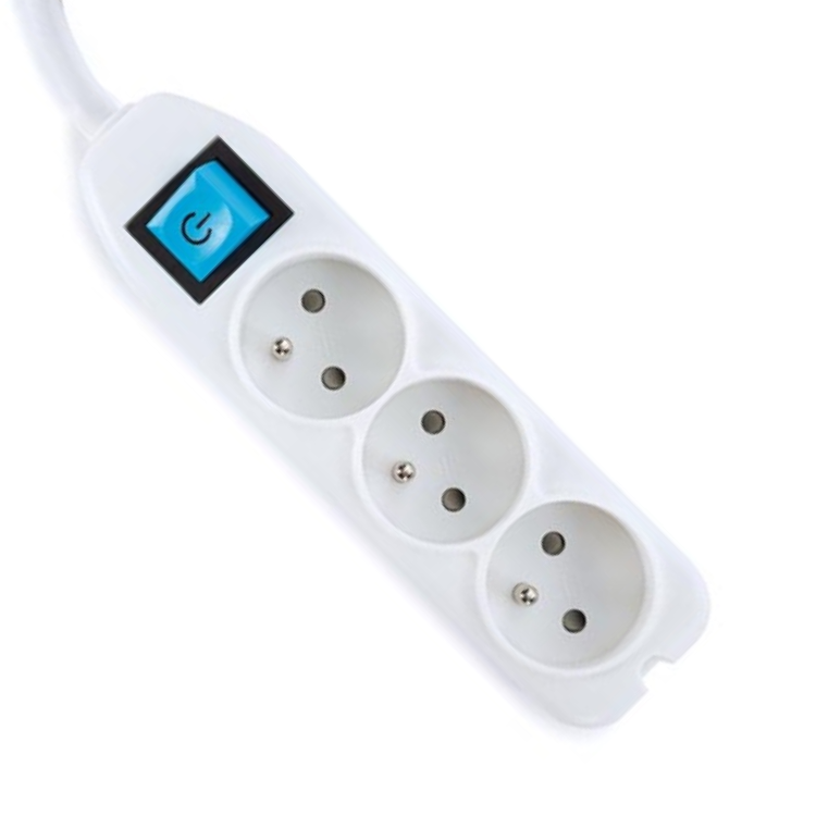 Stikkontakt med afbryder og kabelboks med jordstift (type E) er designet til en sikker, overskuelig og energieffektiv strømforsyning indendørs. Kombinationen af jordede stikkontakter, en integreret kabelboks og en central afbryder sikrer brugervenlighed, sikkerhed og et ryddeligt udseende. Bemærk: dette stikkontakt med jordstift er udelukkende egnet til brug i Belgien og Frankrig.rnrnStikkontakter med jordstift i 45-konfigurationrnStikkontakterne er udformet som type E med jordstift og placeret i en 45-konfiguration. Dette gør det muligt problemfrit at tilslutte vinklede stik og adaptere. Den integrerede børnesikring øger sikkerheden ved daglig brug.rnrnKabelboks til pæn kabelopbevaringrnDen integrerede kabelboks gør det muligt at opbevare overskydende kabler, adaptere og stik pænt ude af syne. Skridsikre fødder sikrer en stabil placering på skrivebordet, gulvet eller skabet.rnrnSpar energi med tænd/sluk-knaprnDankzij de centrale tænd/sluk-knap kan alle tilsluttede enheder gøres spændingsløse med én handling. Dette hjælper med at begrænse energiforbruget og forhindrer unødvendigt standby-forbrug.rnrnEgnet til daglig brug indendørsrnStikkontakten er designet til brug i køkkenet, stuen, soveværelset og kontoret. Det robuste kabinet og de pålidelige elektriske egenskaber gør denne løsning egnet til daglig brug indendørs (IP20).rnrnSpecifikationerrn• Produkttype: stikkontakt med afbryder og kabelboksrn• Jordforbindelse: jordstift (type E)rn• Egnet til lande: Belgien og Frankrigrn• Stikkontaktkonfiguration: 45rn• Kontaktbeskyttelse: børnesikretrn• Tænd/sluk-knap: jarn• Kabelorganisation: integreret kabelboksrn• Monteringstype: fritståendern• Kabellængde: 1,5 mrn• Kabeltype: H05VV-F 3G1,5 mm²rn• Spænding: 250 V ACrn• Nominel strøm: 16 Arn• Maksimal effekt: 3500 Wrn• Beskyttelsesklasse: IP20 (kun indendørs)rn• Materiale: ABS / PPrnrnAnvendelsesområderrn• Køkken og bordpladern• Stue og soveværelsern• Skrivebord og arbejdspladsrn• Situationer hvor kabler skal gemmes pænt vækrn• Daglig brug med flere elektriske apparaterrnrnSe alle stikkontakter med jordstiftrnSe alle stikkontakter med jordstiftrn