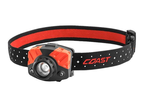 COAST - FL75R - HOVEDLYGTE - OPLADBAR - RØDT/HVIT LYS - 530 LUMEN - Coast