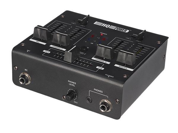 2-KANAL-MIXER MED 2 USB-PORTER - HQ-Power