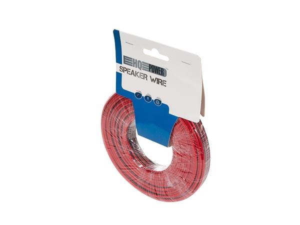 HØJTTALERKABEL - RØD/SORT - 2 x 1,50 mm² - 25 m - HQ-Power