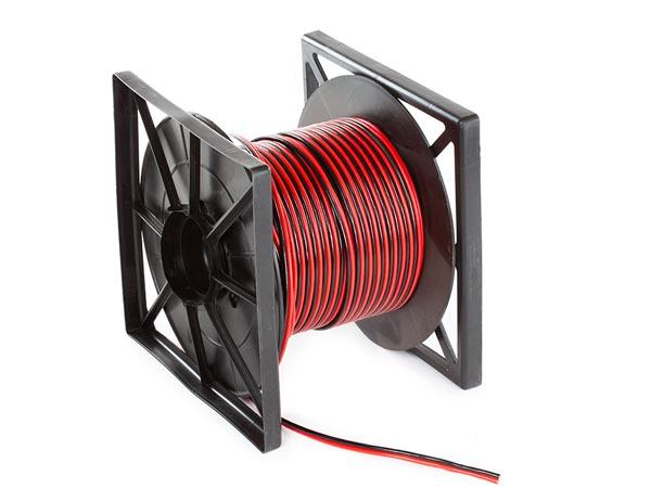 HØJTTALERKABEL - RØD/SORT - 2 x 4 mm² - 100 m - HQ-Power