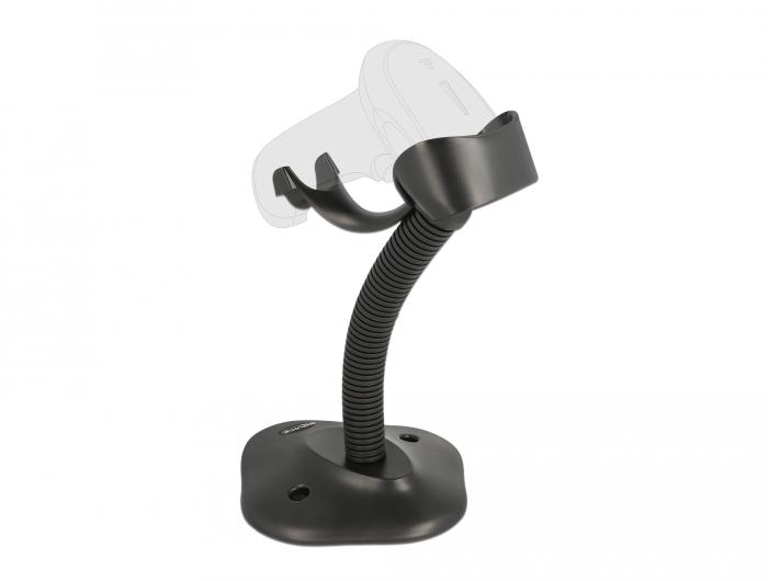 Delock Barcode Scanner Stativ med Holder fleksibel sort - Delock