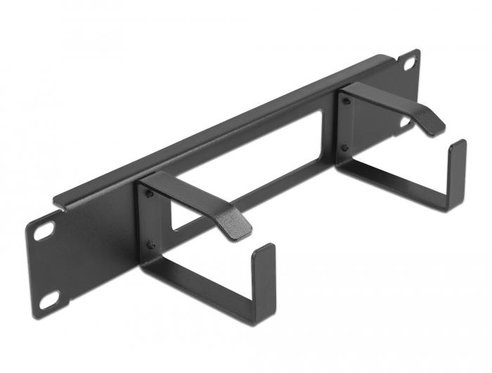 Delock 10″ Kabelmanagement-Patchpanel med åbning og 2 beslag 1 HE - Delock